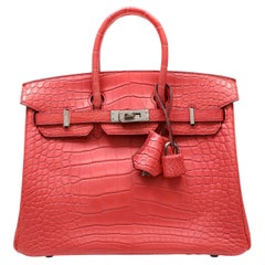 Hermes Croc Bouganvilla