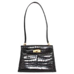 Hermès HERMES Mini Kelly bags 20 in black leather - 101214 ref.943893 -  Joli Closet