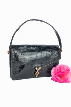 Hermès crocodile bag 'Cordeau'