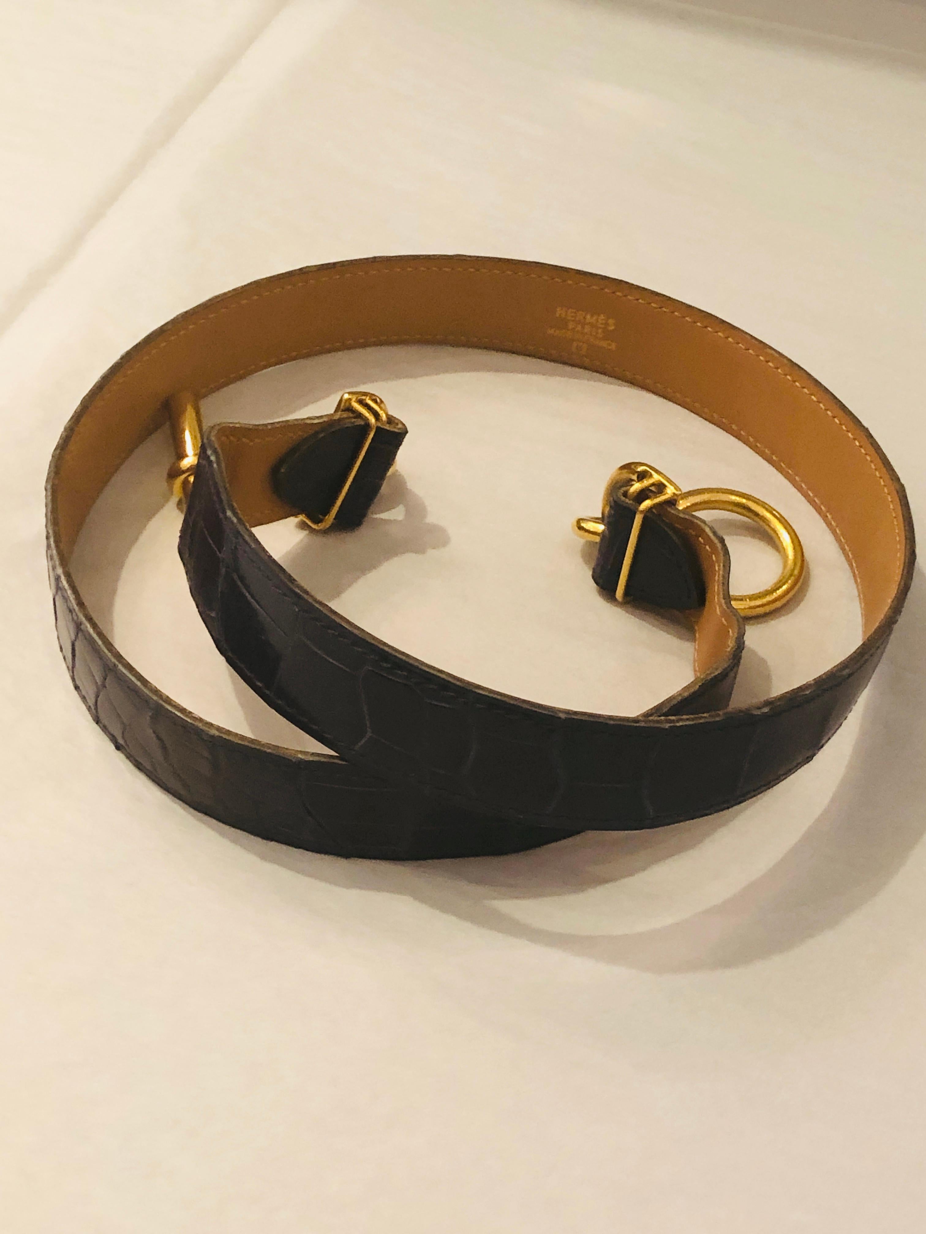 Hermes Crocodile Belt 3