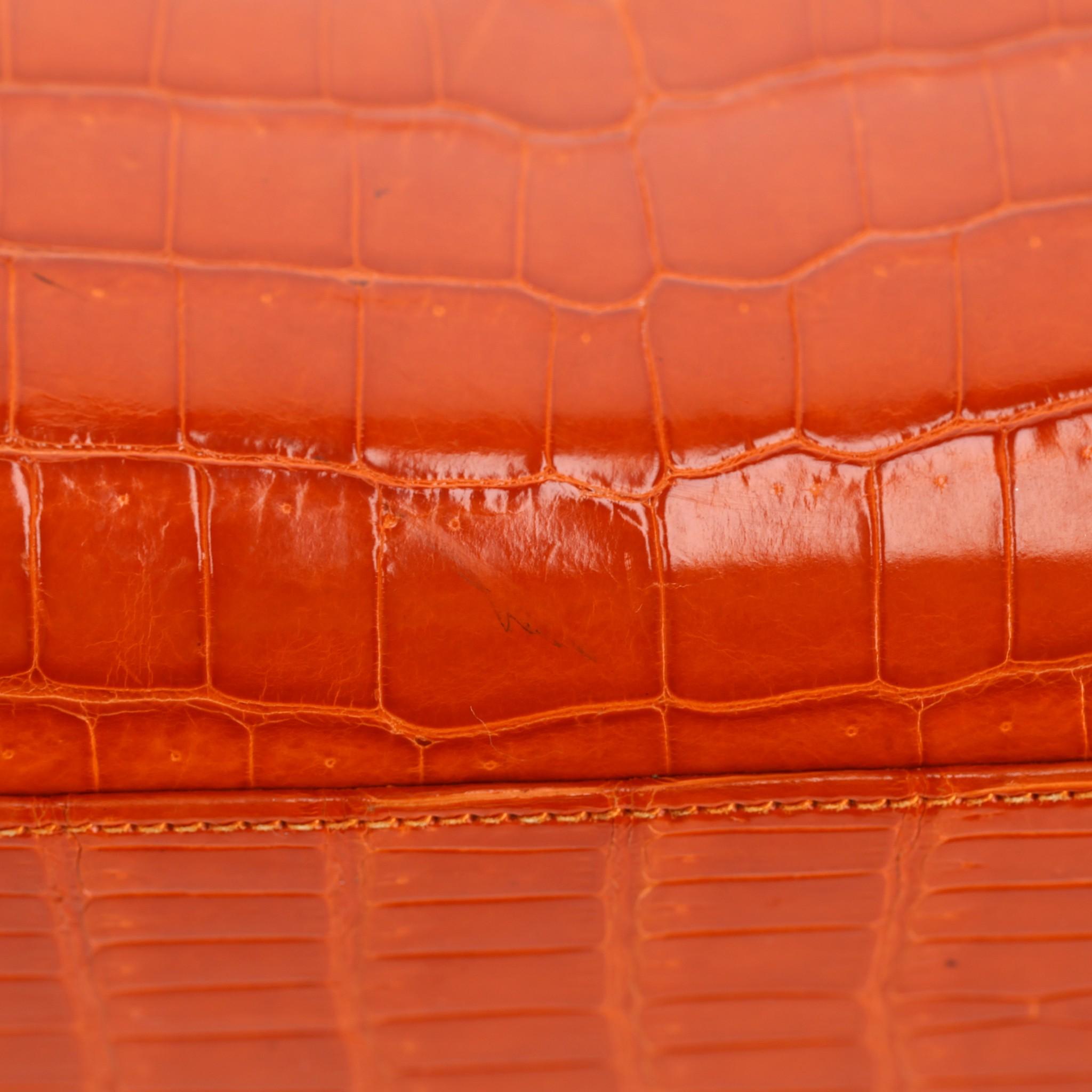 Hermes Bolsa Kelly Sport Piel Poro Cocodrilo 5