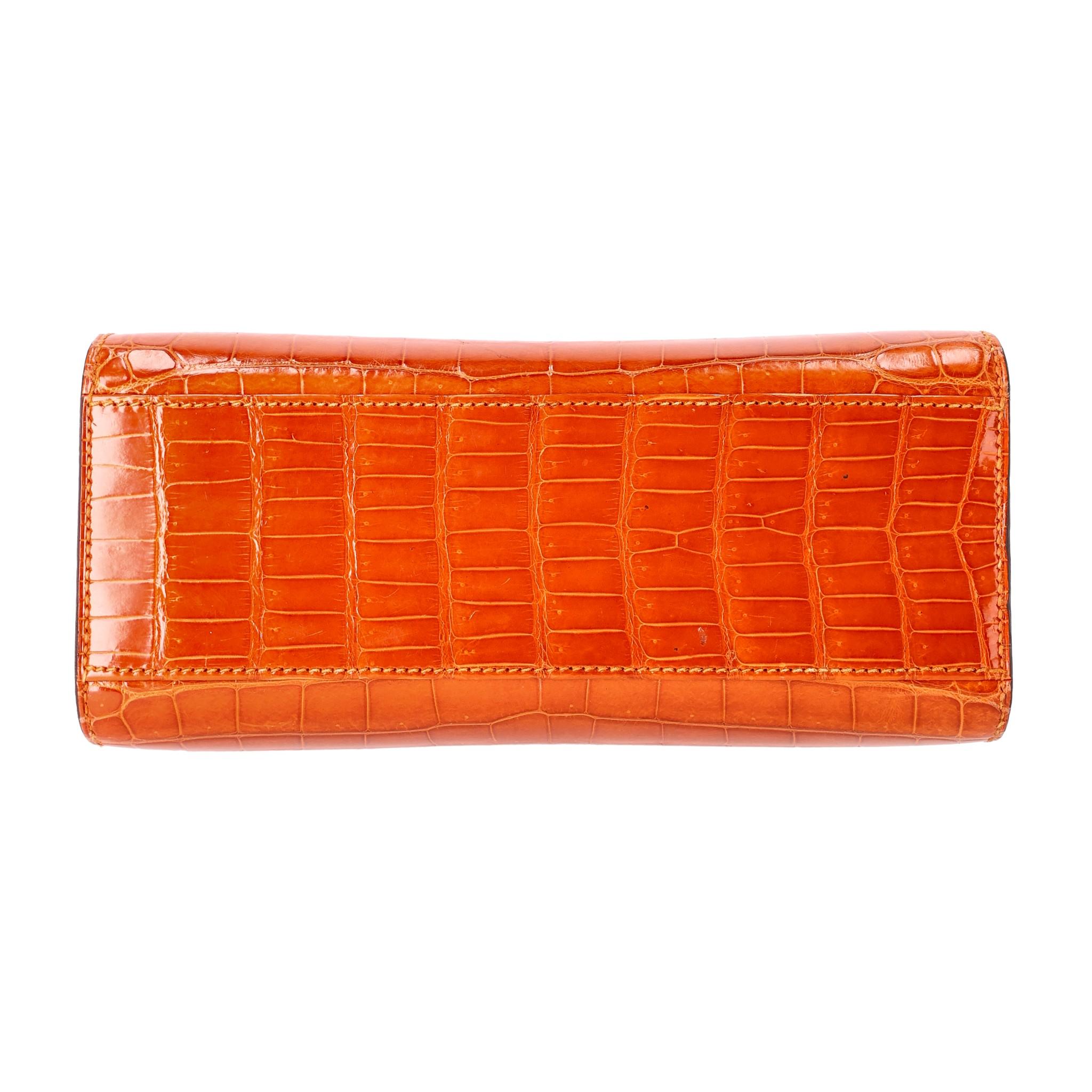 De las mujeres Hermes Bolsa Kelly Sport Piel Poro Cocodrilo