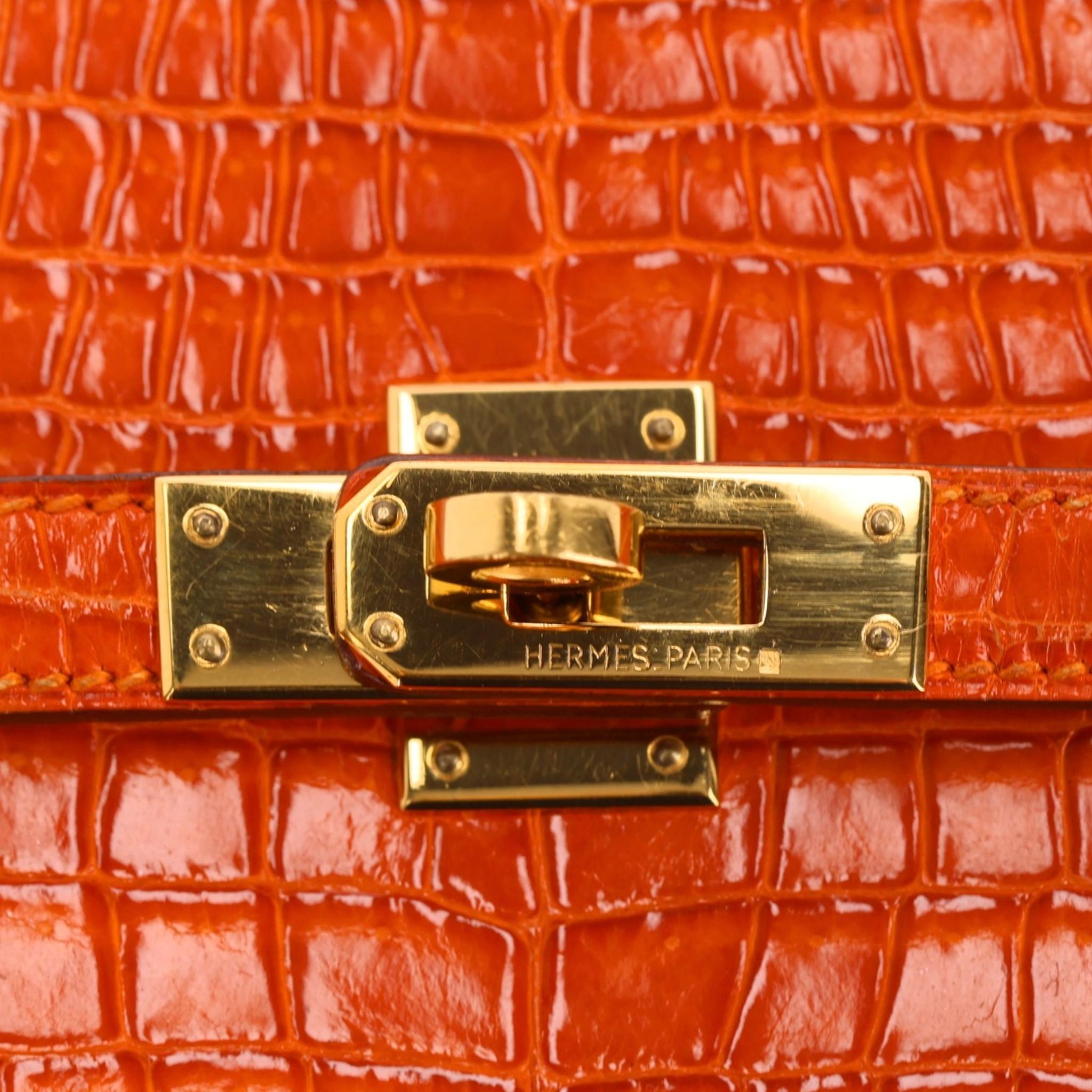Hermes Bolsa Kelly Sport Piel Poro Cocodrilo 1