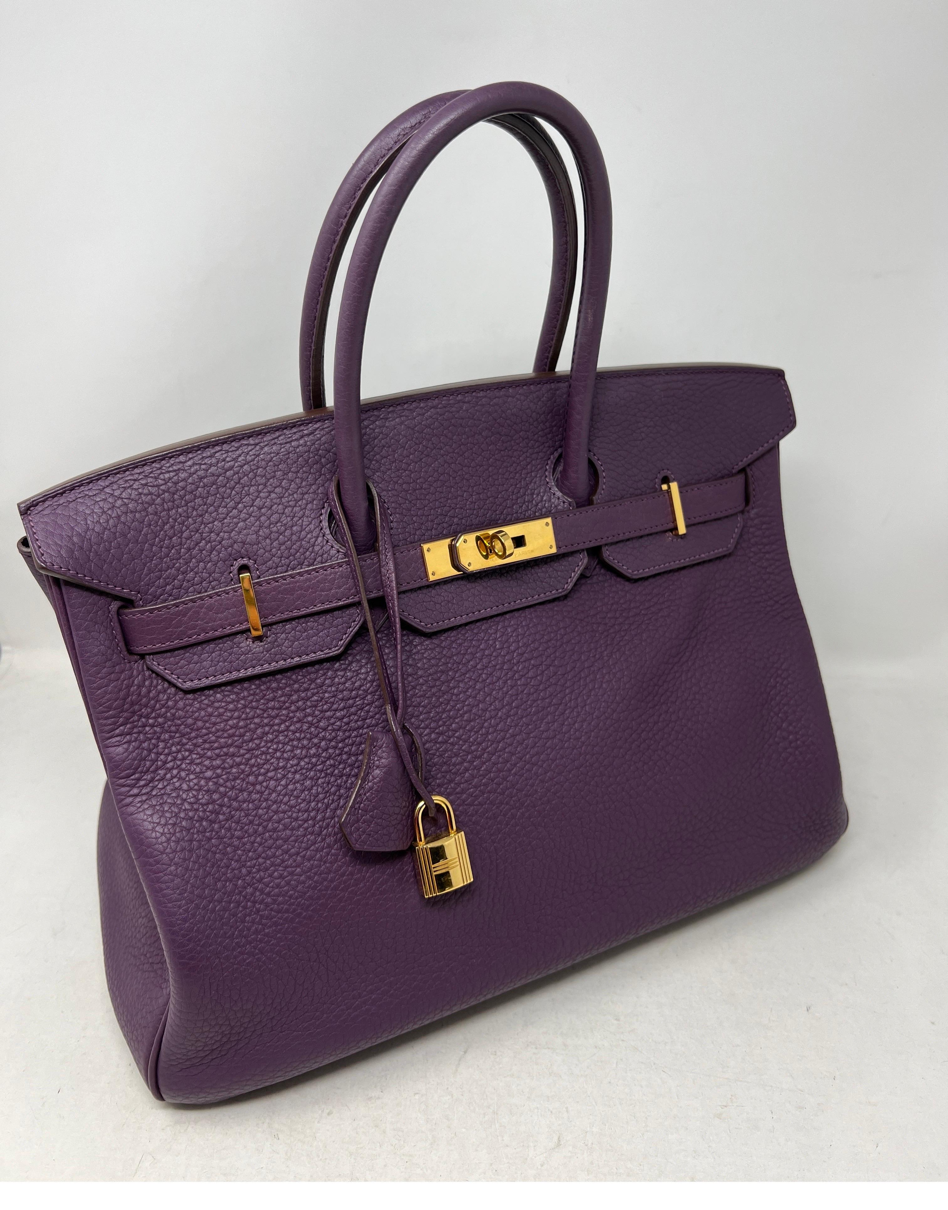 Hermes Crocus Purple Birkin 35 Bag For Sale at 1stDibs