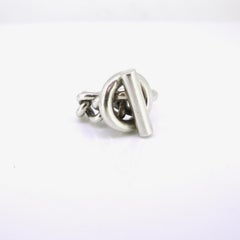 Hermès Croisette - Bague en chaîne:: argent 925