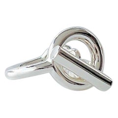 Bague Hermès Croisette en argent, taille 50