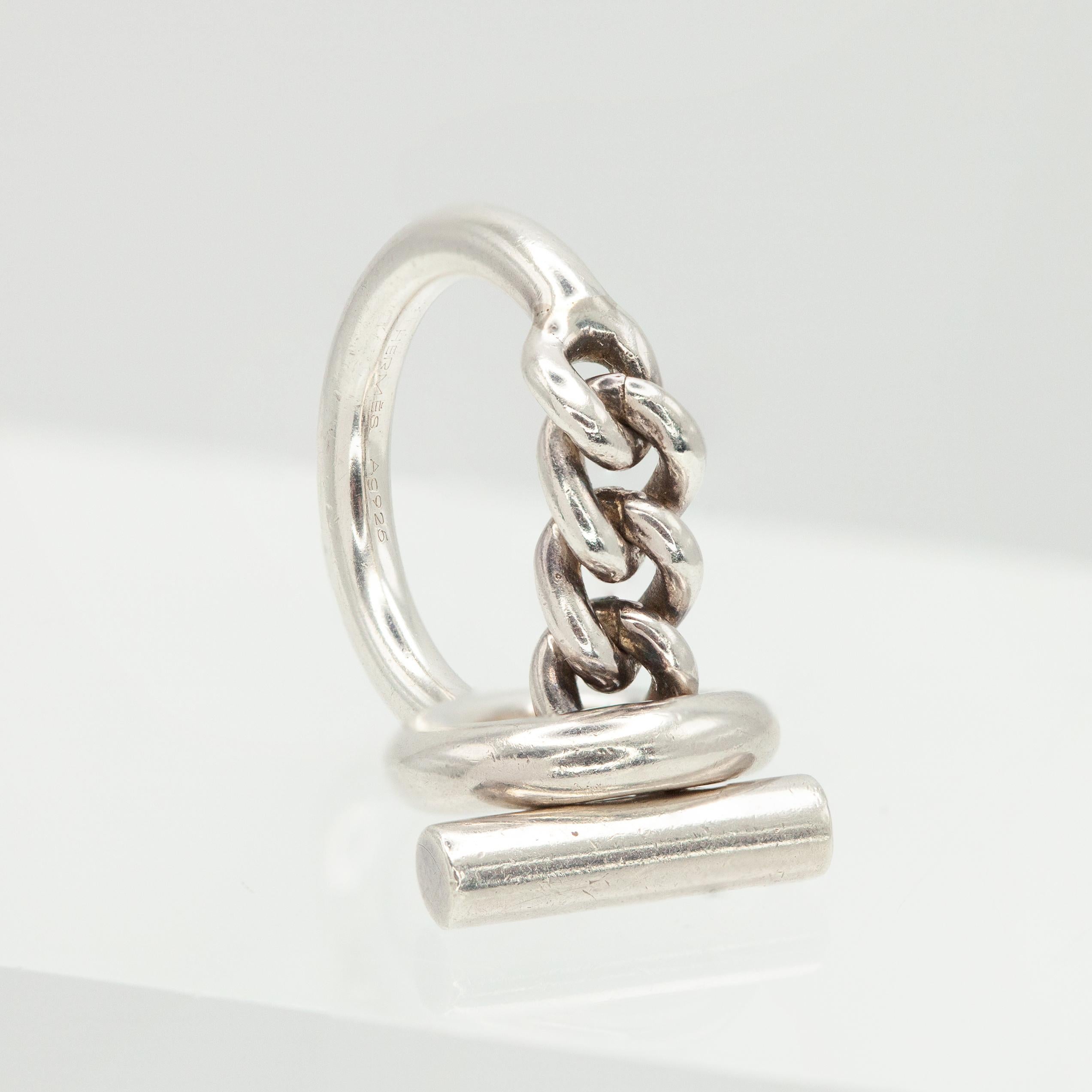 Anello Hermès Croisette in argento sterling in vendita 2