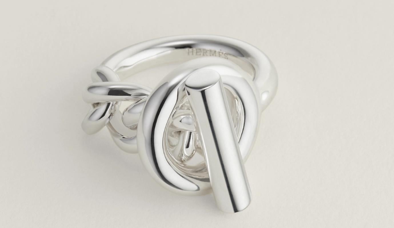 Women's Hermes Croisette ring, large model Size 48