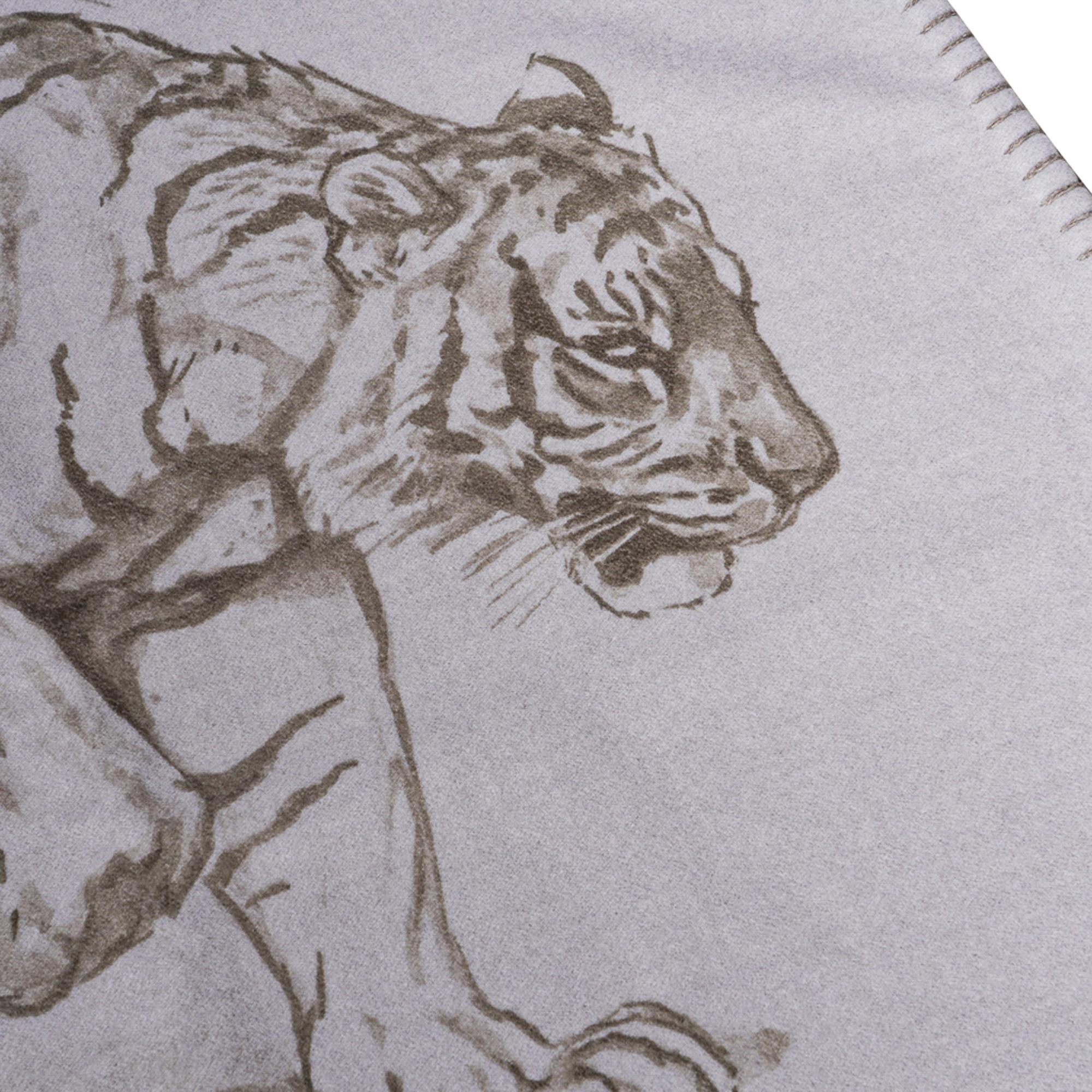 Hermes Croquis De Tigre Blanket Gris Cashmere New w/ Box 1