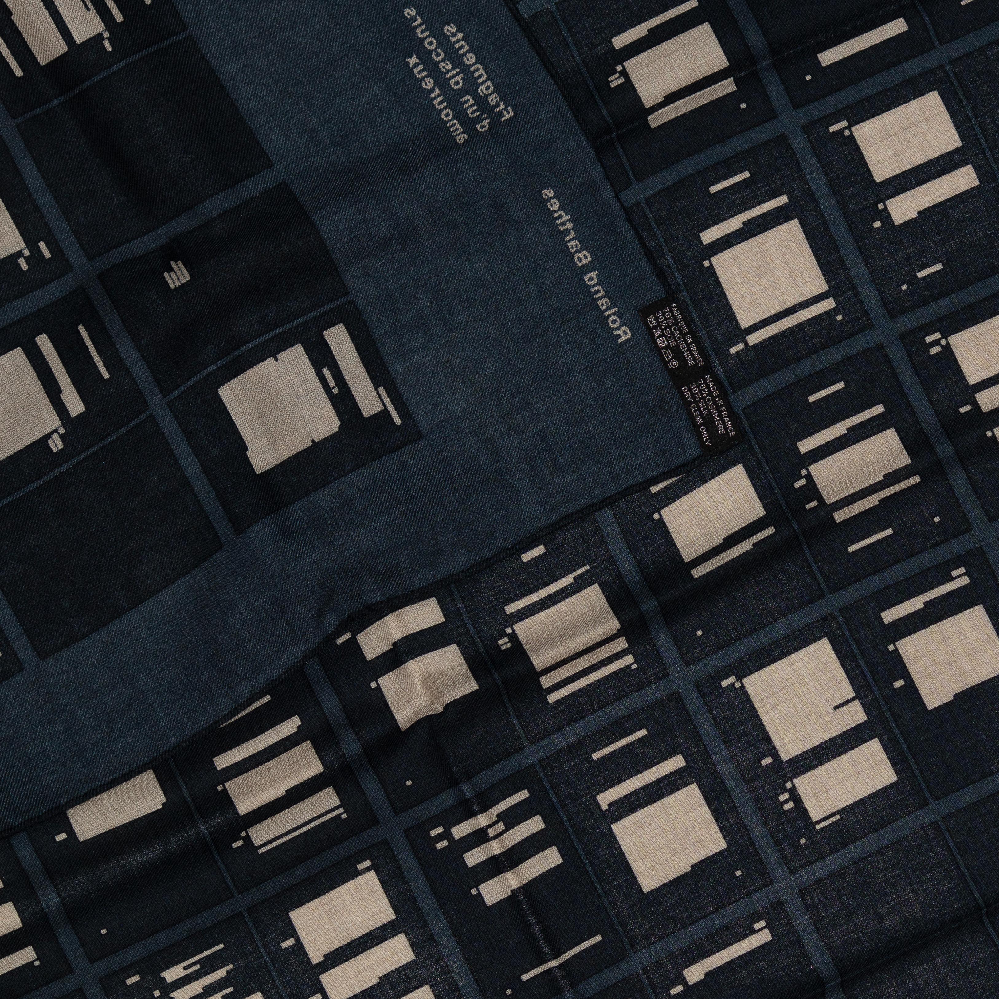 De las mujeres Hermes CS140 Fragments d'un discours amoureux Roland Barthes Gris oscuro Azul Nuevo en venta