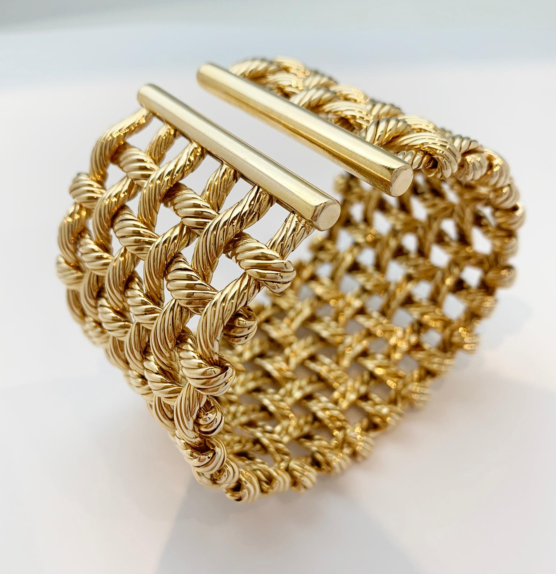 Hermes Gold Cuff Bracelet For Sale 4