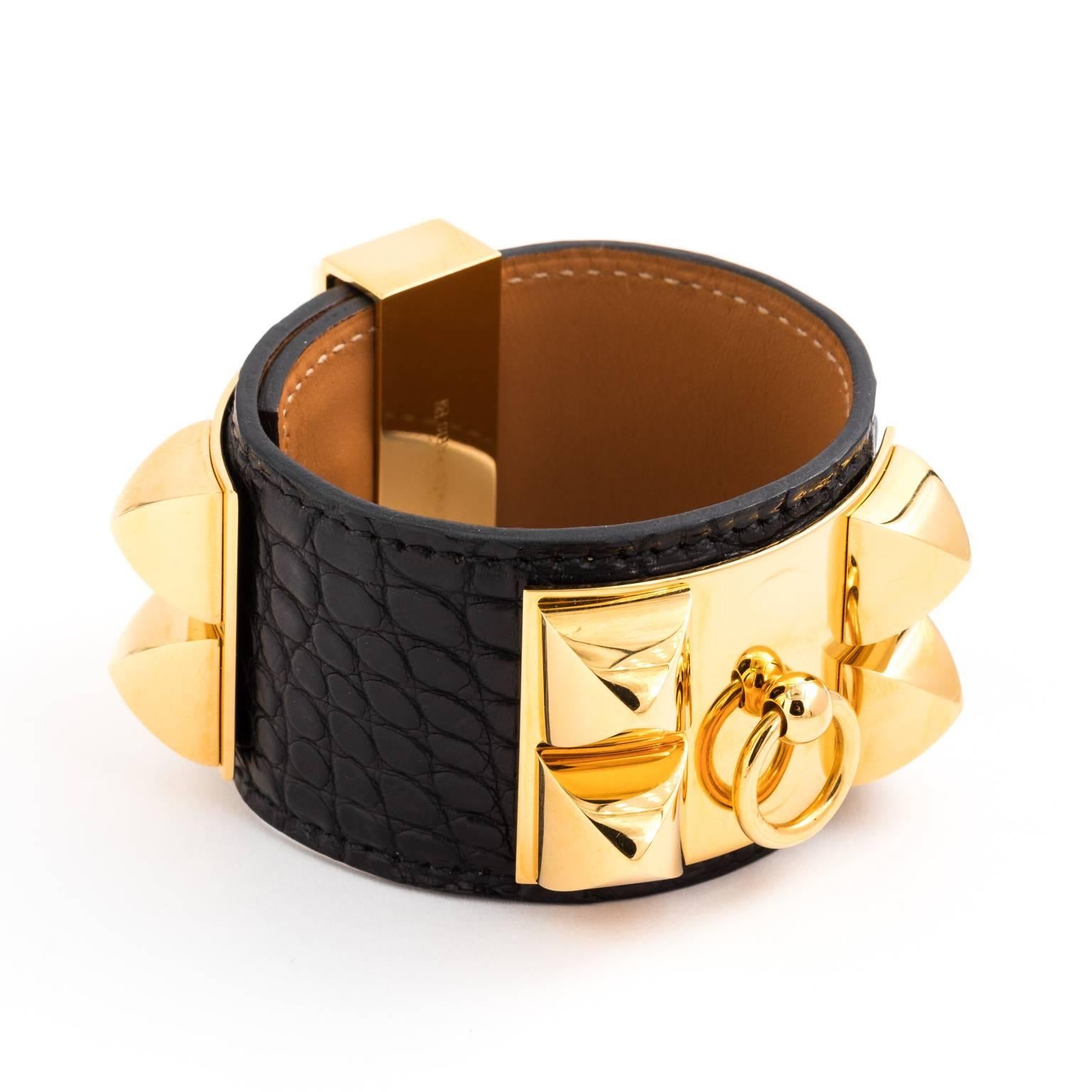 Hermes Cuff Bracelet in Gold  2