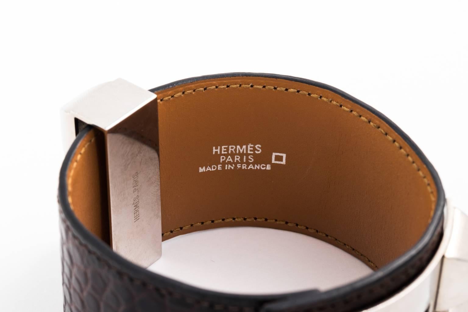 Hermes Cuff Bracelet in Silver 5
