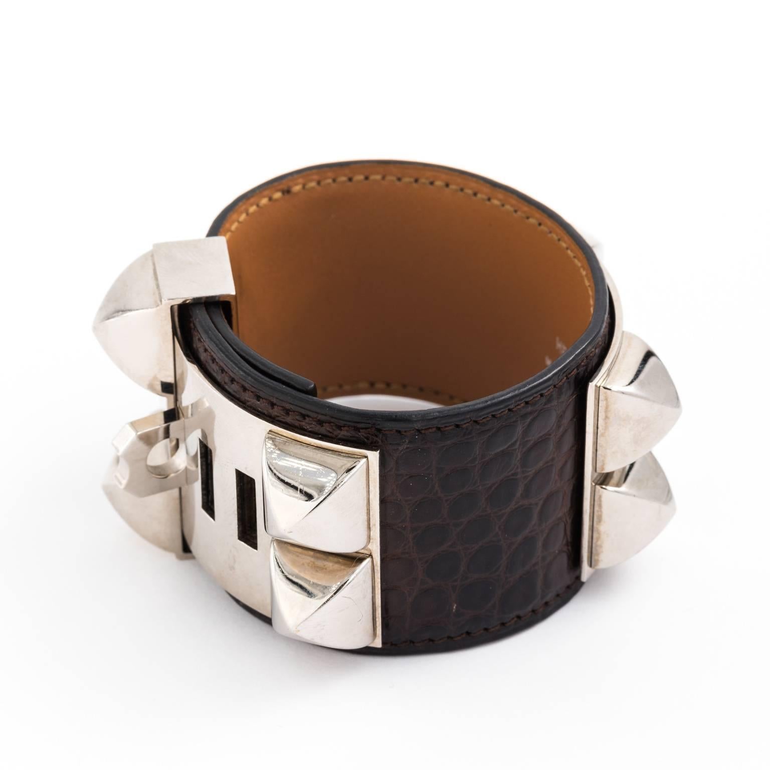 Women's Hermes Cuff Bracelet in Silver