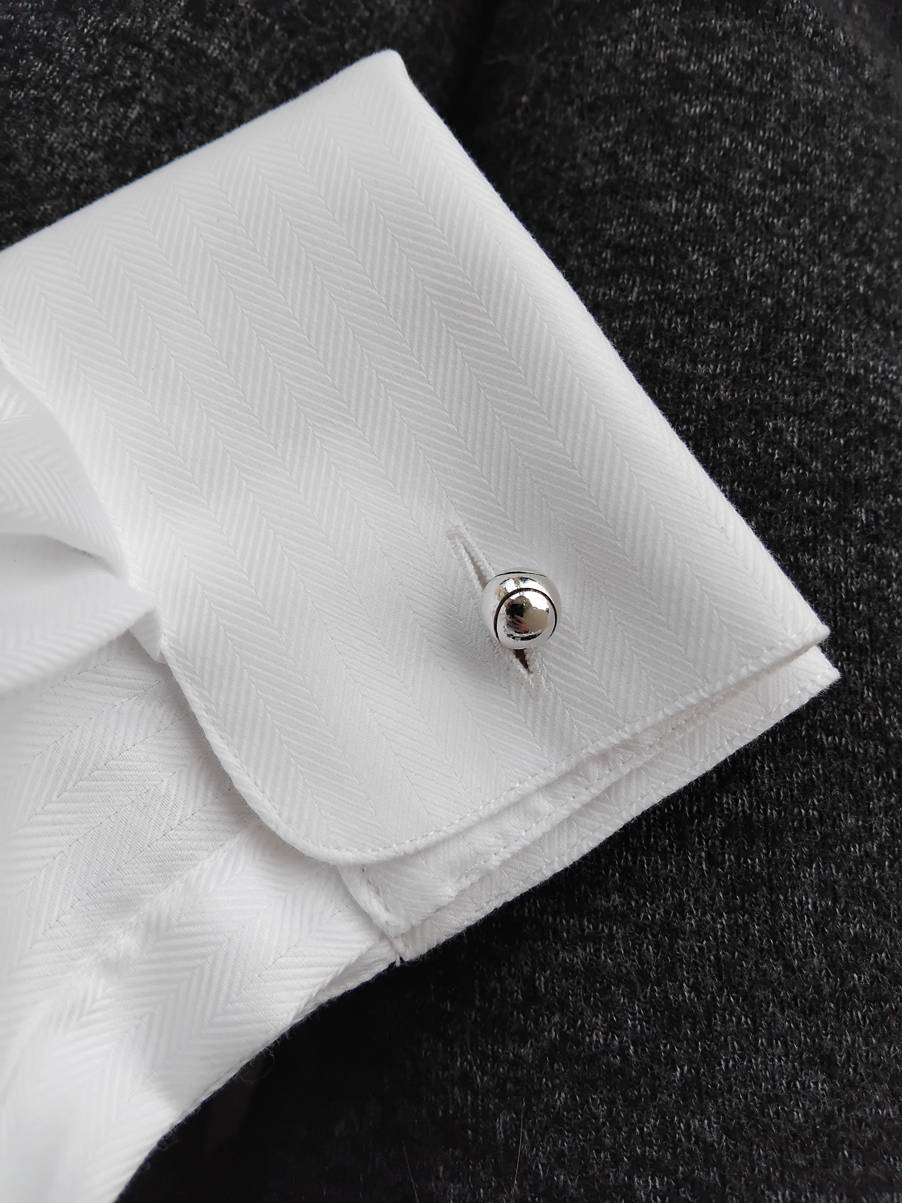 Hermès Cufflinks Tennis Balls Shaped Sterling Silver For Sale 5