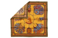Hermès “Cuirs du Desert“ Silk Scarf