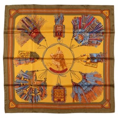 Pañuelo de seda Hermès "Cuirs du Desert