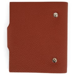 HERMÈS Couverture Agenda PM en cuir de cuivre brique Togo LTD ED HORSE ULYSSE PM