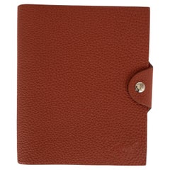 HERMES Cuivre brick Togo leather LTD ED HORSE ULYSSE PM Notebook Agenda Cover