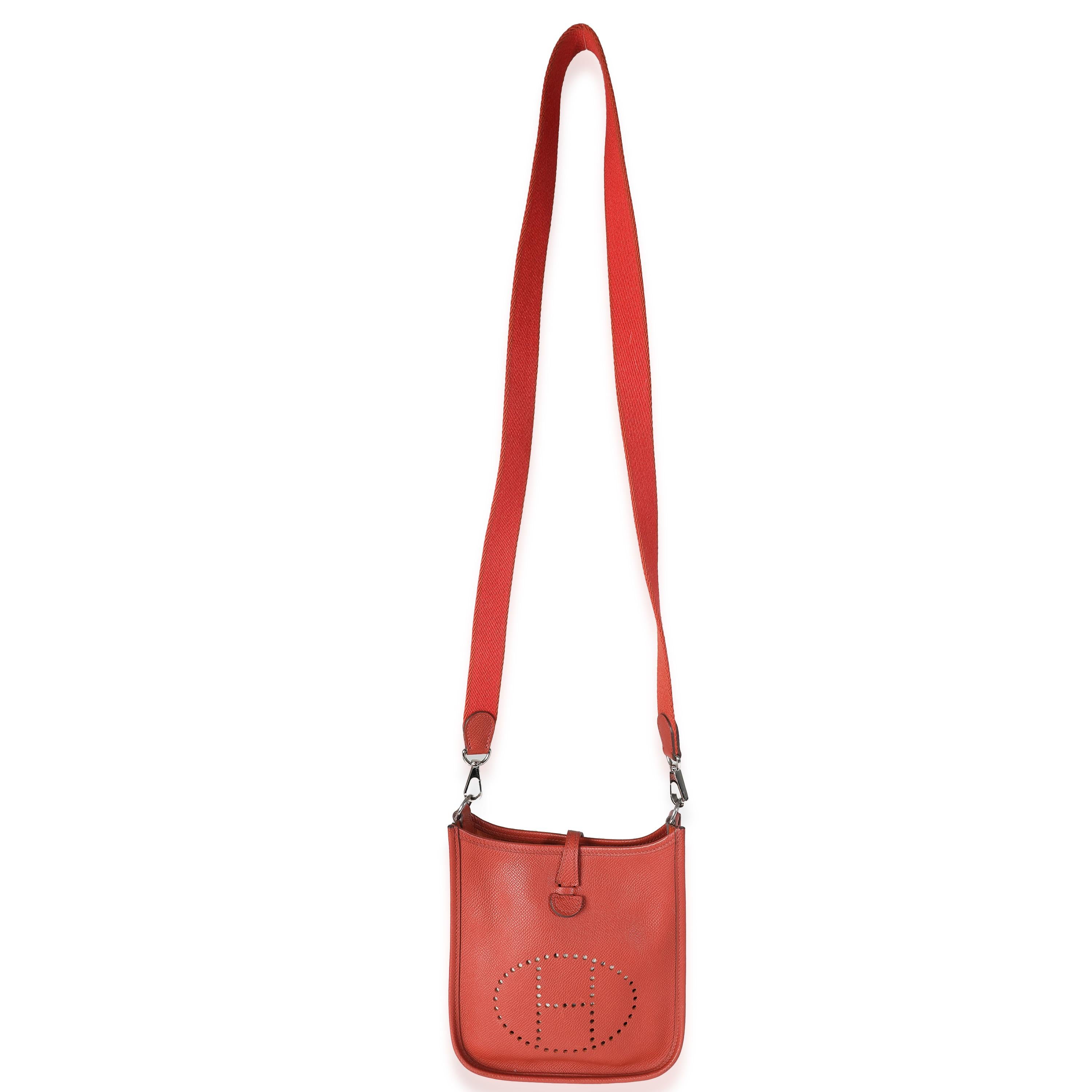 Hermès Cuivre Epsom Mini Evelyne TPM PHW For Sale 1
