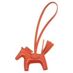 Hermes Cuivre Milo Leather Rodeo Bag Charm PM
