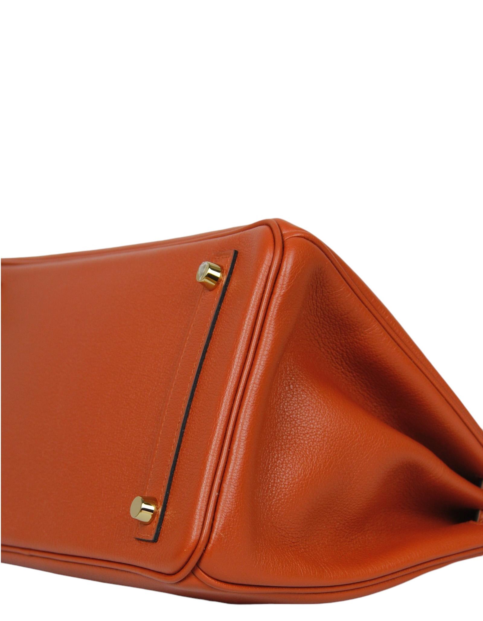 De las mujeres Bolso Birkin Hermes Cuivre Novillo de piel de 30 cm con herrajes dorados en venta