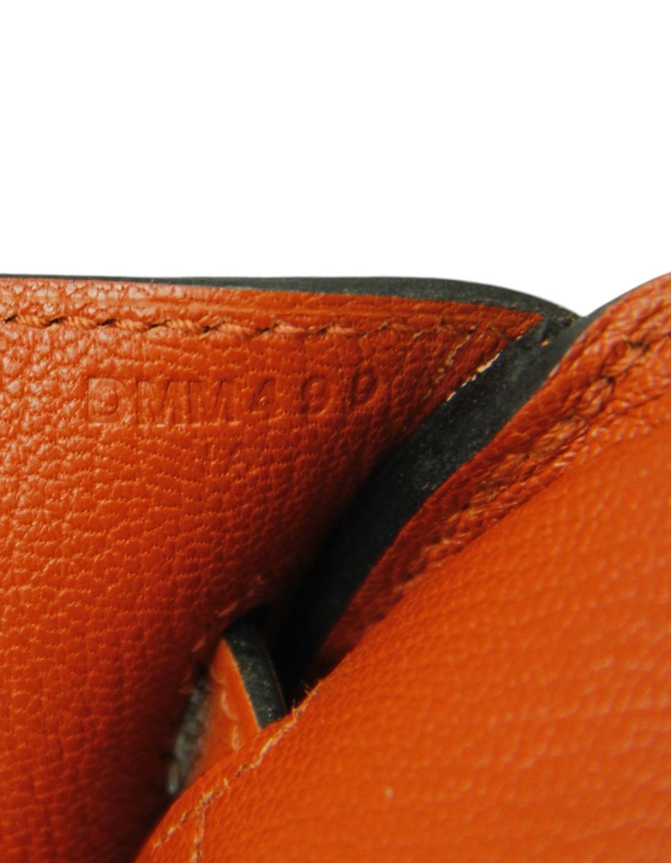Bolso Birkin Hermes Cuivre Novillo de piel de 30 cm con herrajes dorados en venta 4