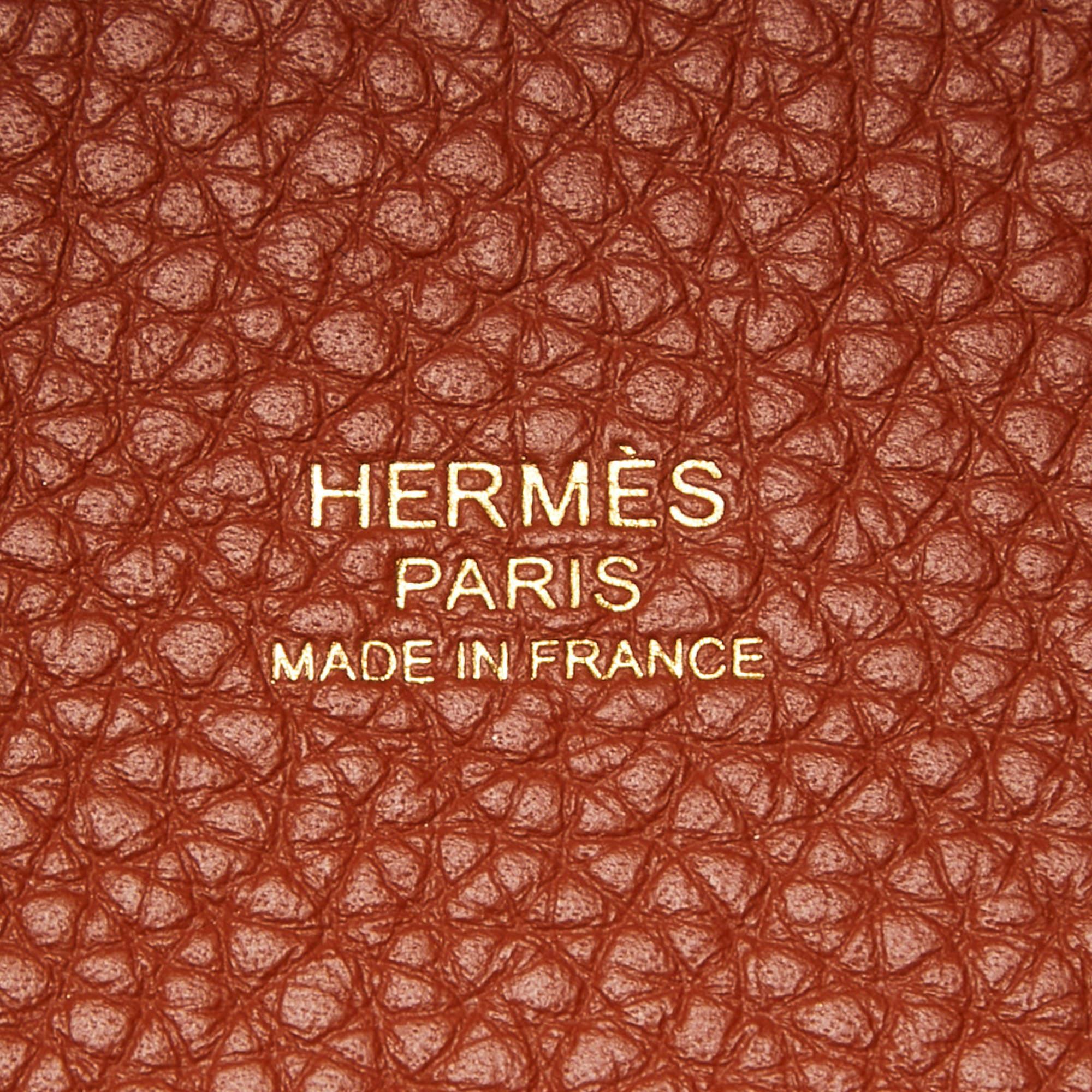 Hermès Cuivre Taurillon Clemence Leather Picotin Lock 22 Bag 3