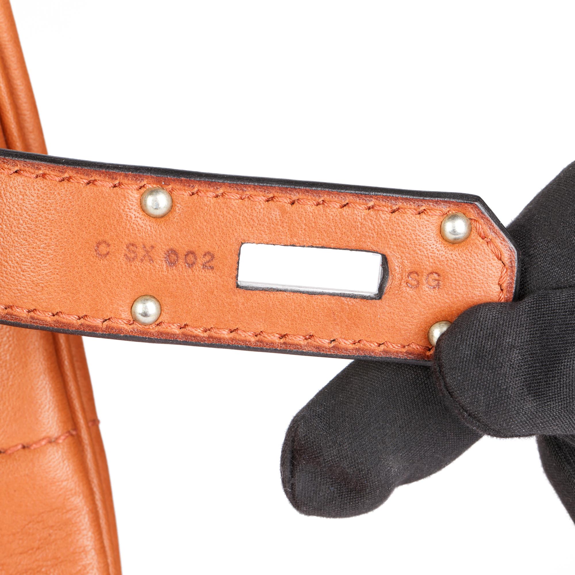 Hermès Cuivre Taurillon Saddle Leather Birkin 40cm HAC im Angebot 5