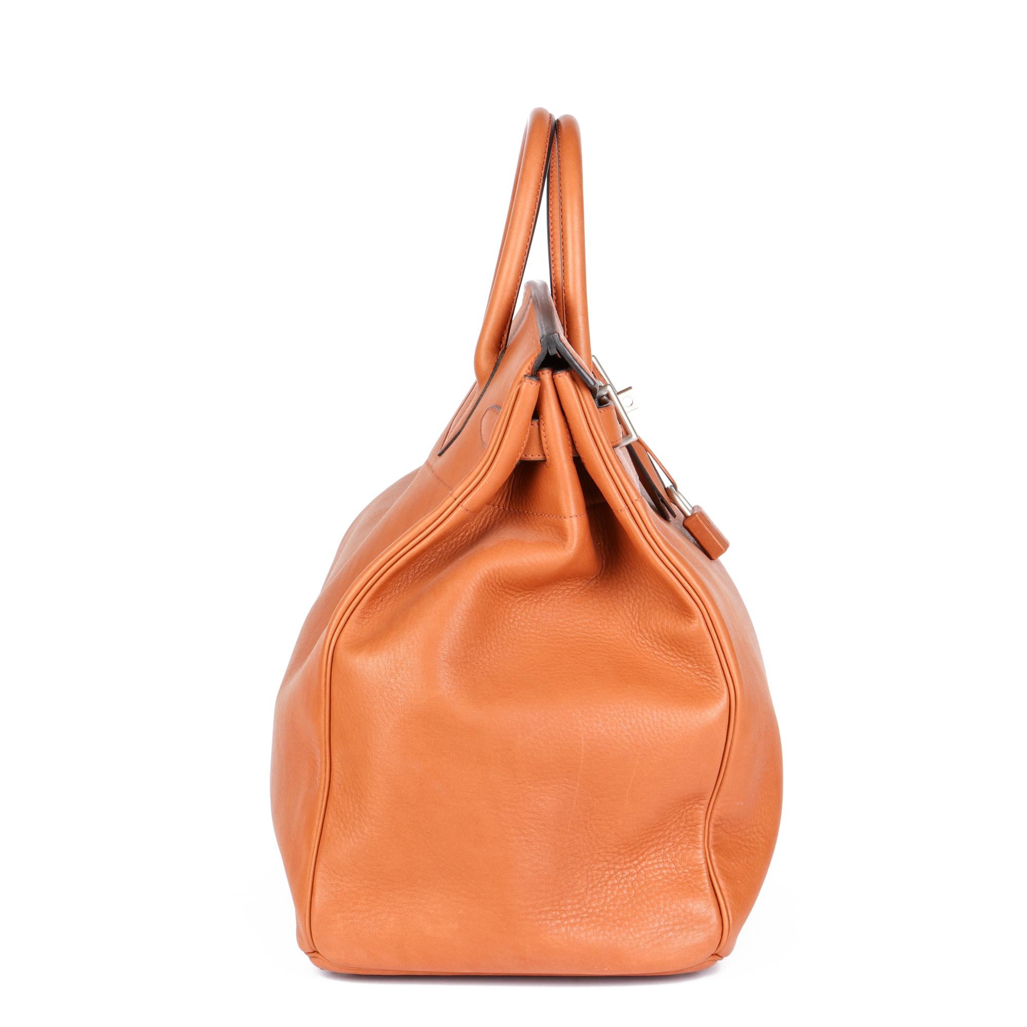Hermès Cuivre Taurillon Saddle Leather Birkin 40cm HAC (Orange) im Angebot