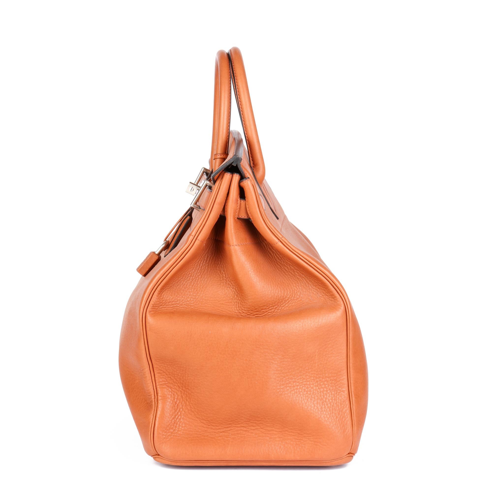 Hermès Cuivre Taurillon Saddle Leather Birkin 40cm HAC im Zustand „Hervorragend“ im Angebot in Bishop's Stortford, Hertfordshire