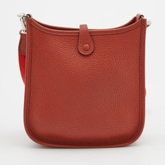 Hermes Cuivre Togo Leather Evelyne TPM Bag