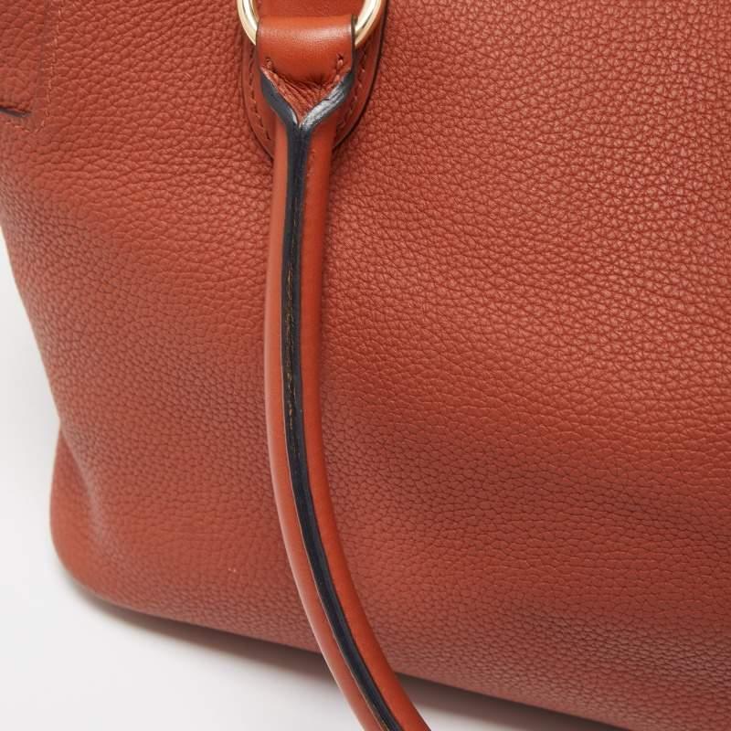 Hermes Cuivre Togo Leather Gold Finish Toolbox 26 Bag 11