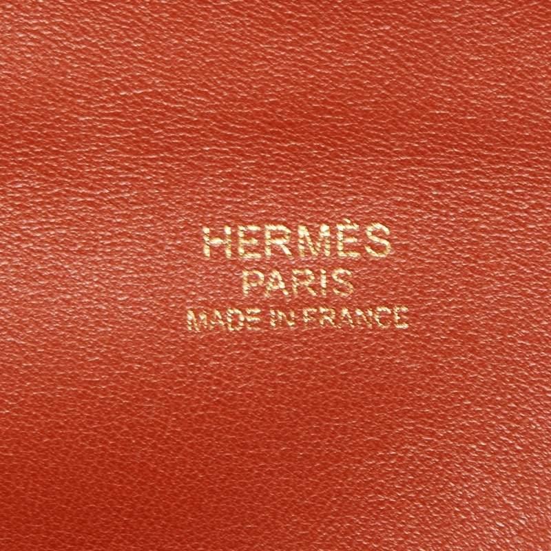 Hermes Cuivre Togo Leather Gold Finish Toolbox 26 Bag 5