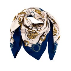 Hermes Cuivreries 90 Silk Twill Square Scarf