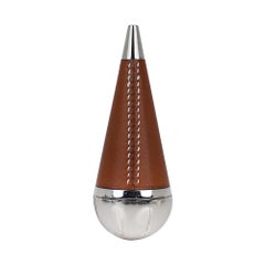 Hermes Culbuto Sellier Rollerball Pen Gold Barenia Leather New