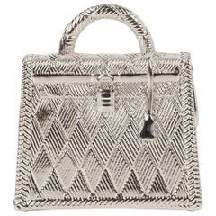 Hermes Curiosite Kelly Charm Palladium Pendant / Bag Charm