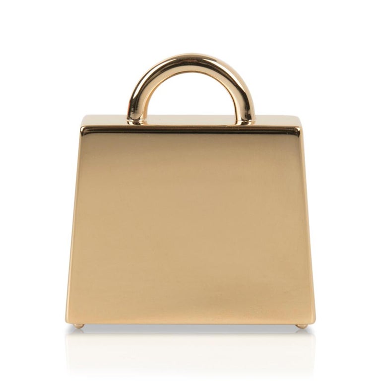 Hermès Leather Curiosite Key Pendant Necklace - Brown, 18K Yellow