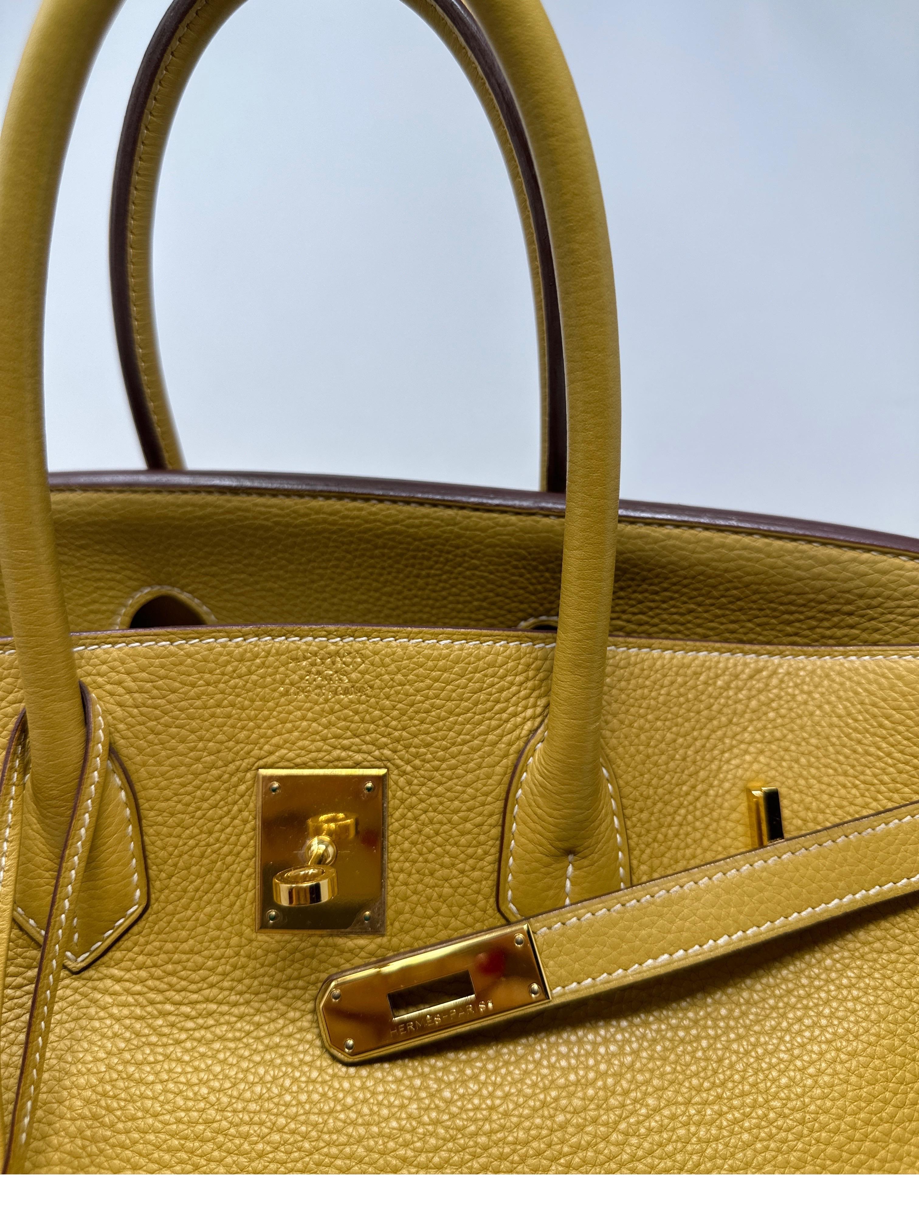 Hermes Curry Birkin 35 Bag 8