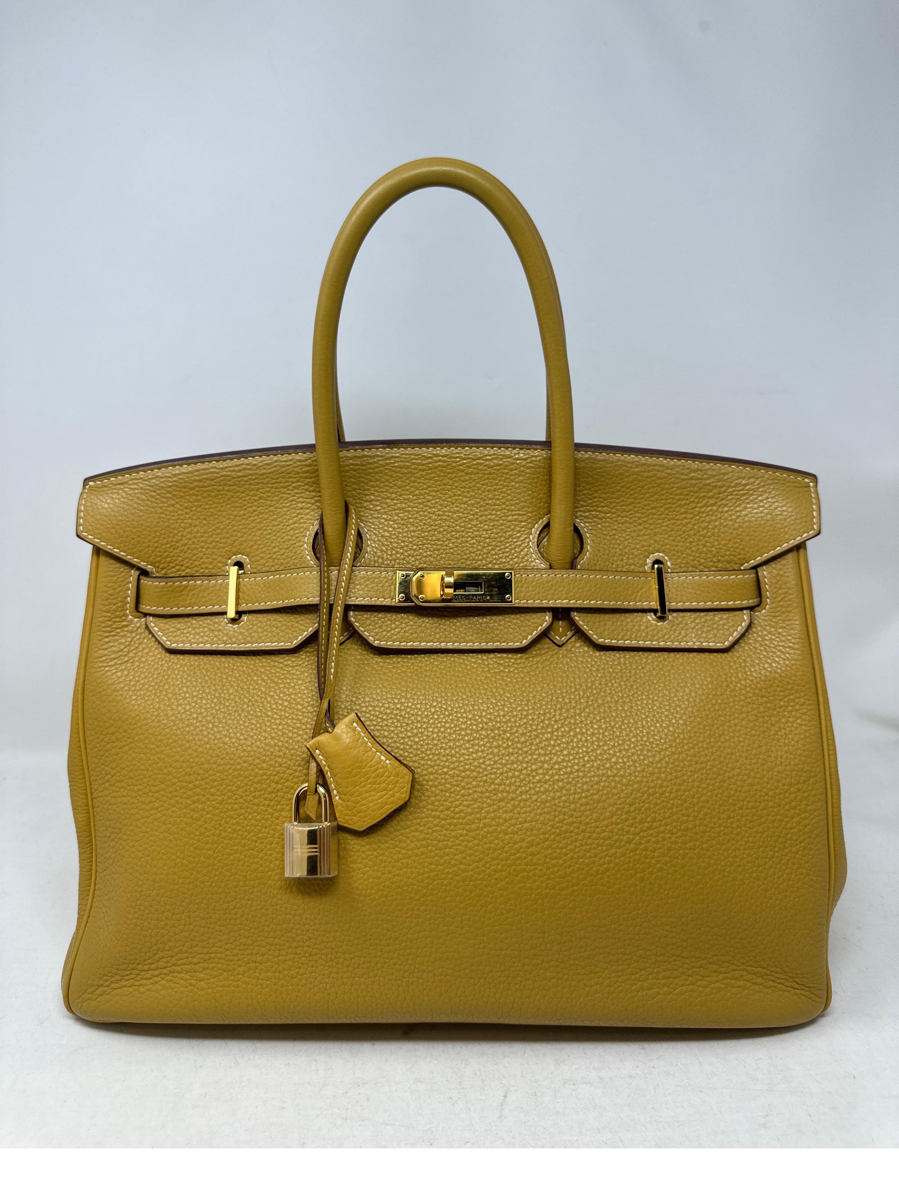 Hermes Curry Birkin 35 Bag  9