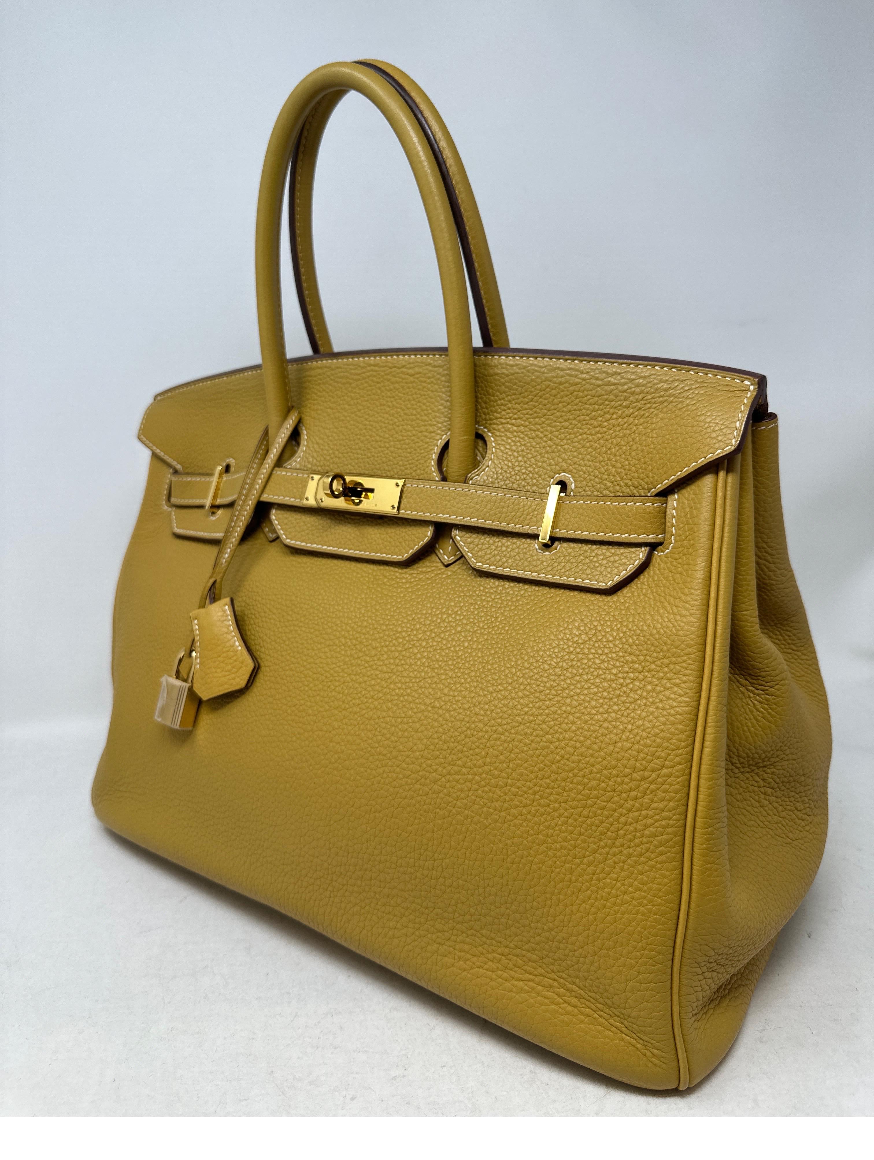 Hermes Curry Birkin 35 Bag  13