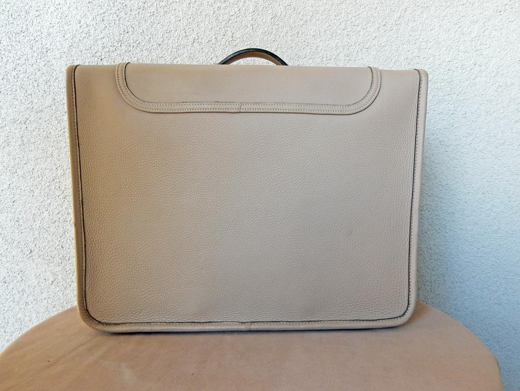 Gray Hermes Custom Made-to-Order Shoe Travel Case Carrier Bag - Very Rare! For Sale