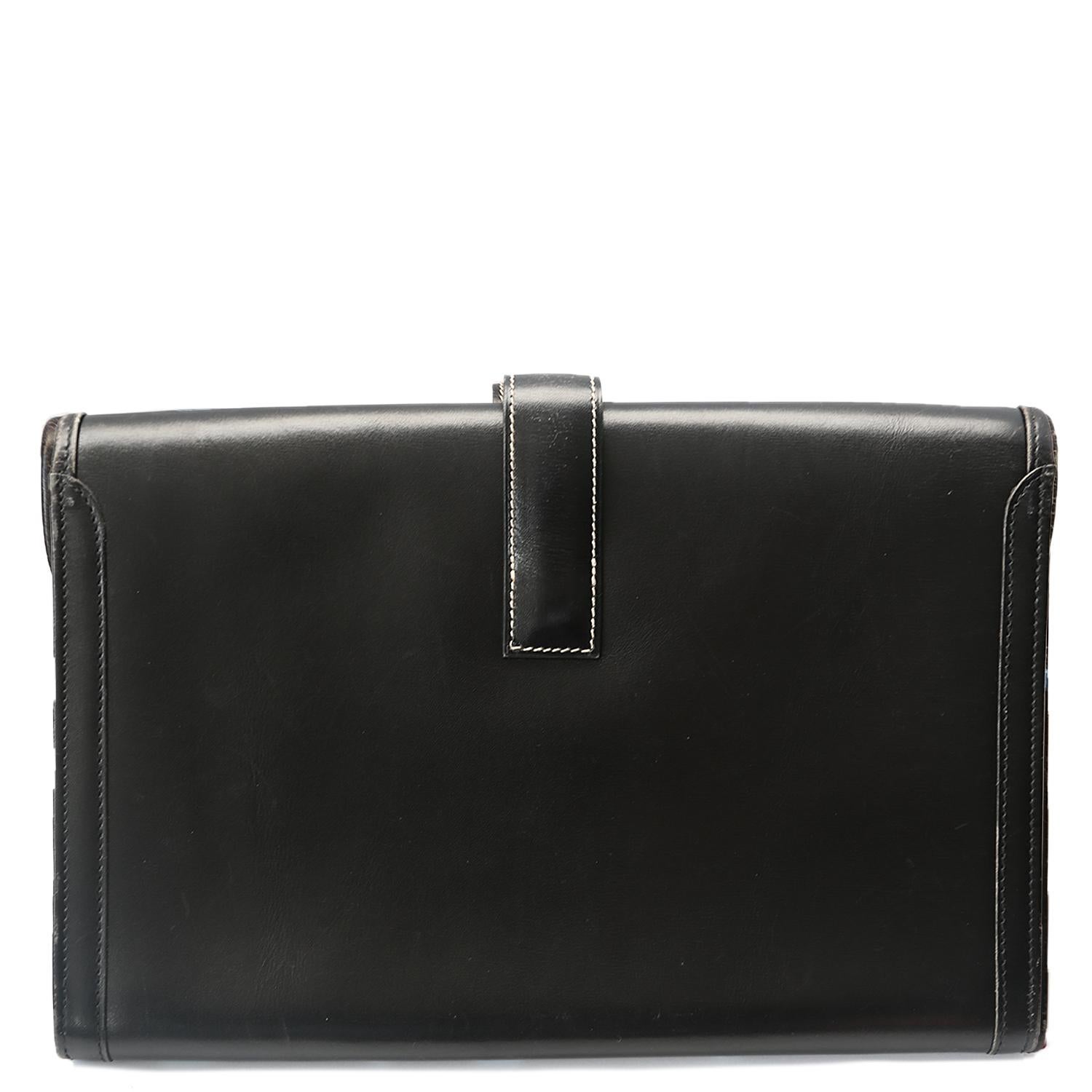 Hermès Personalizado Jige Elan PM Negro en Bueno estado para la venta en London, GB