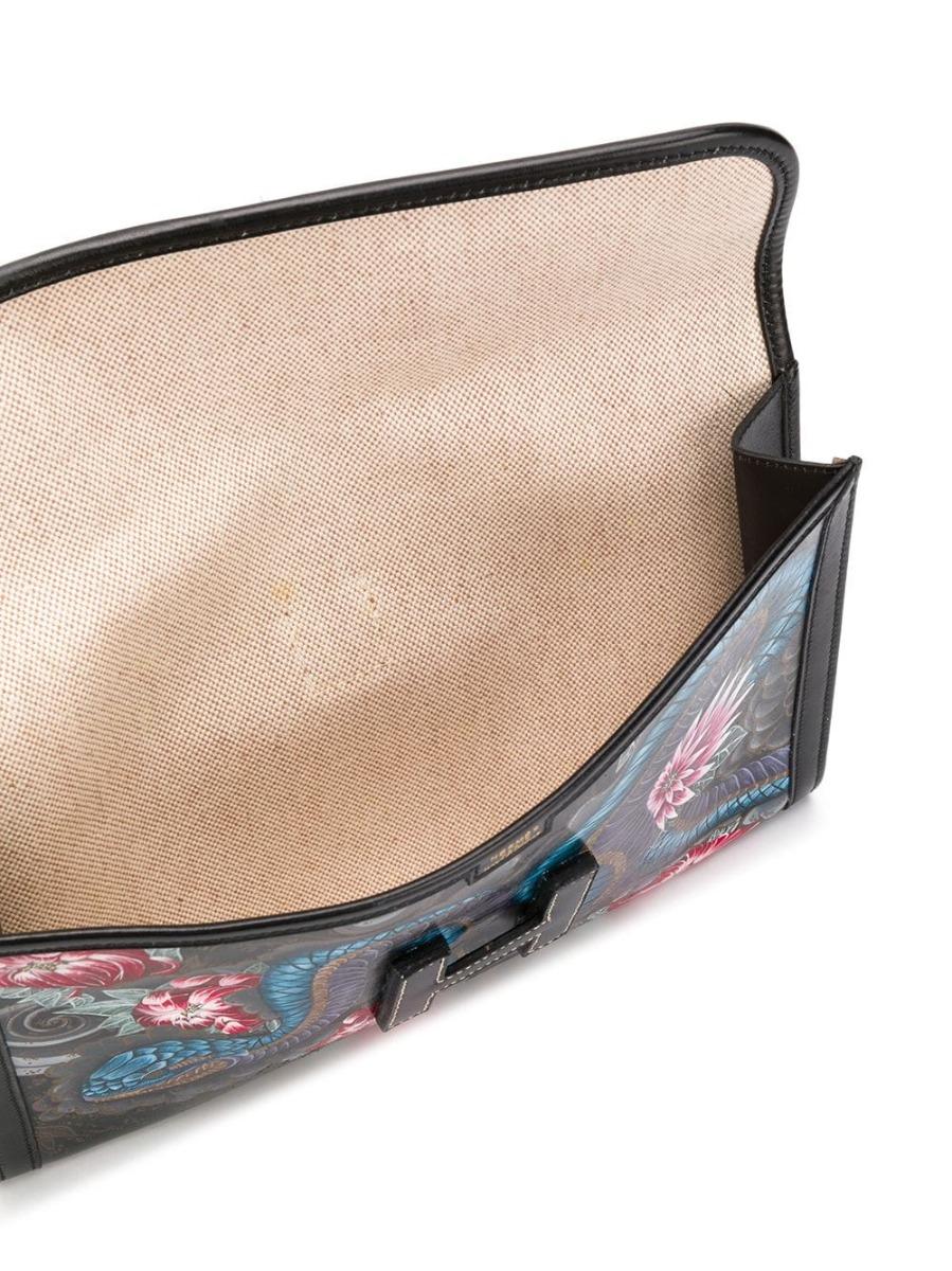 Black Hermès Customized Jige PM Swift Clutch Bag For Sale