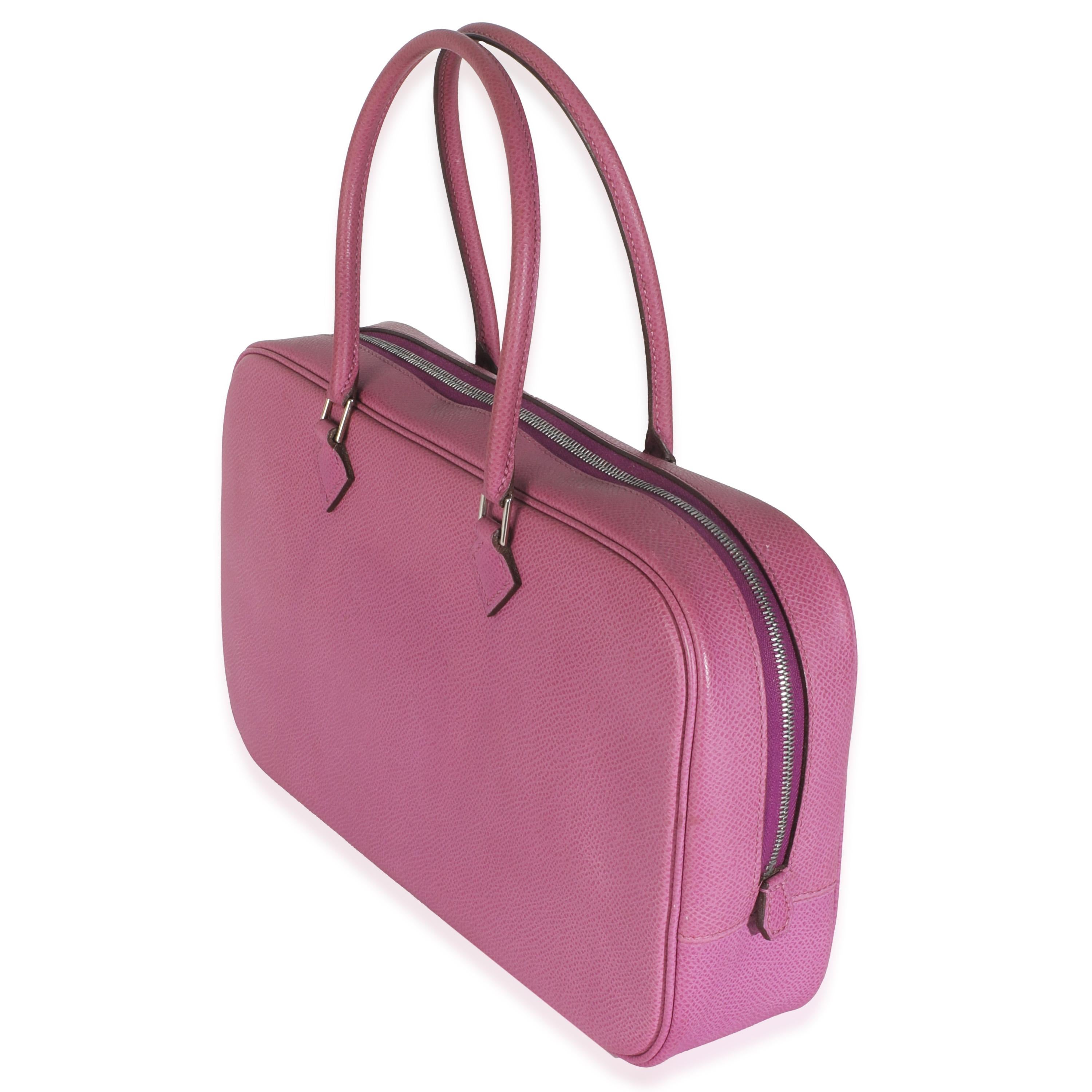 Hermès Ciclamino Epsom Plume 28 PHW In condizioni buone in vendita a New York, NY