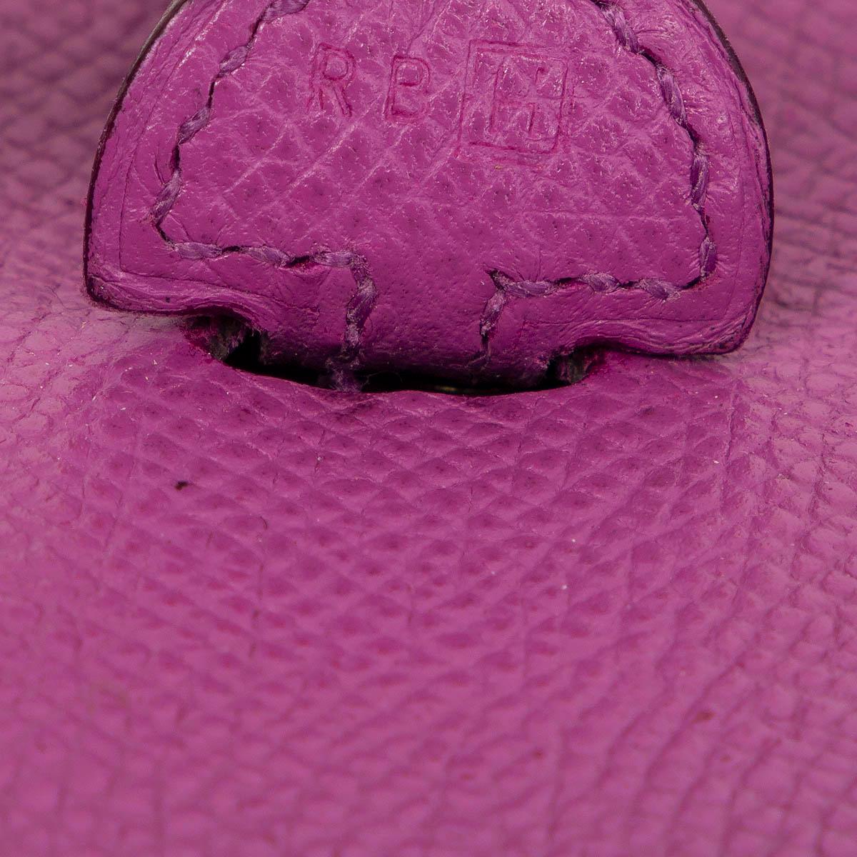 Women's HERMES Cyclamen purple Epsom leather EVELYNE 16 TPM Crossbody Bag
