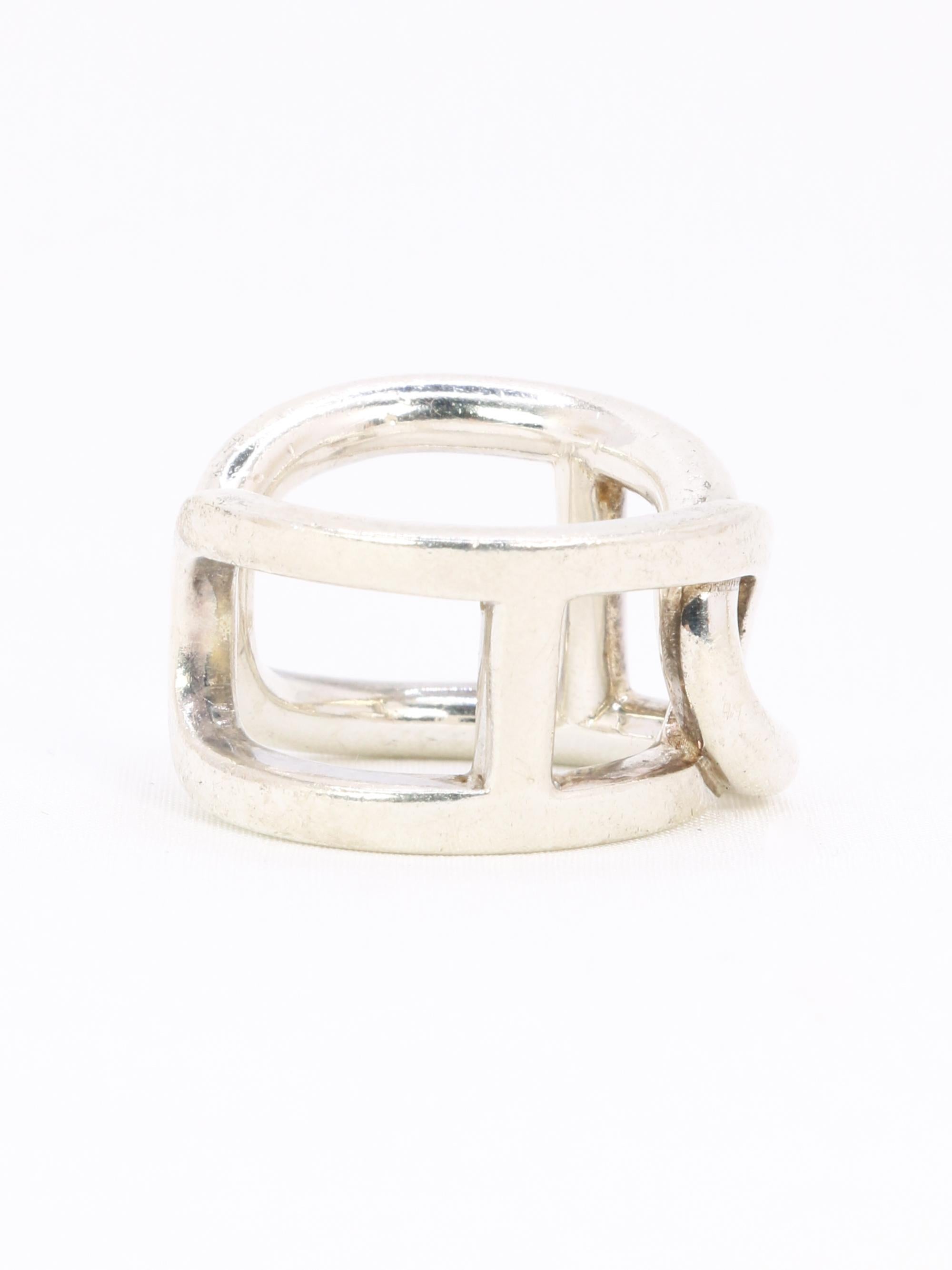 Bague en argent Hermès Cythère en vente 1