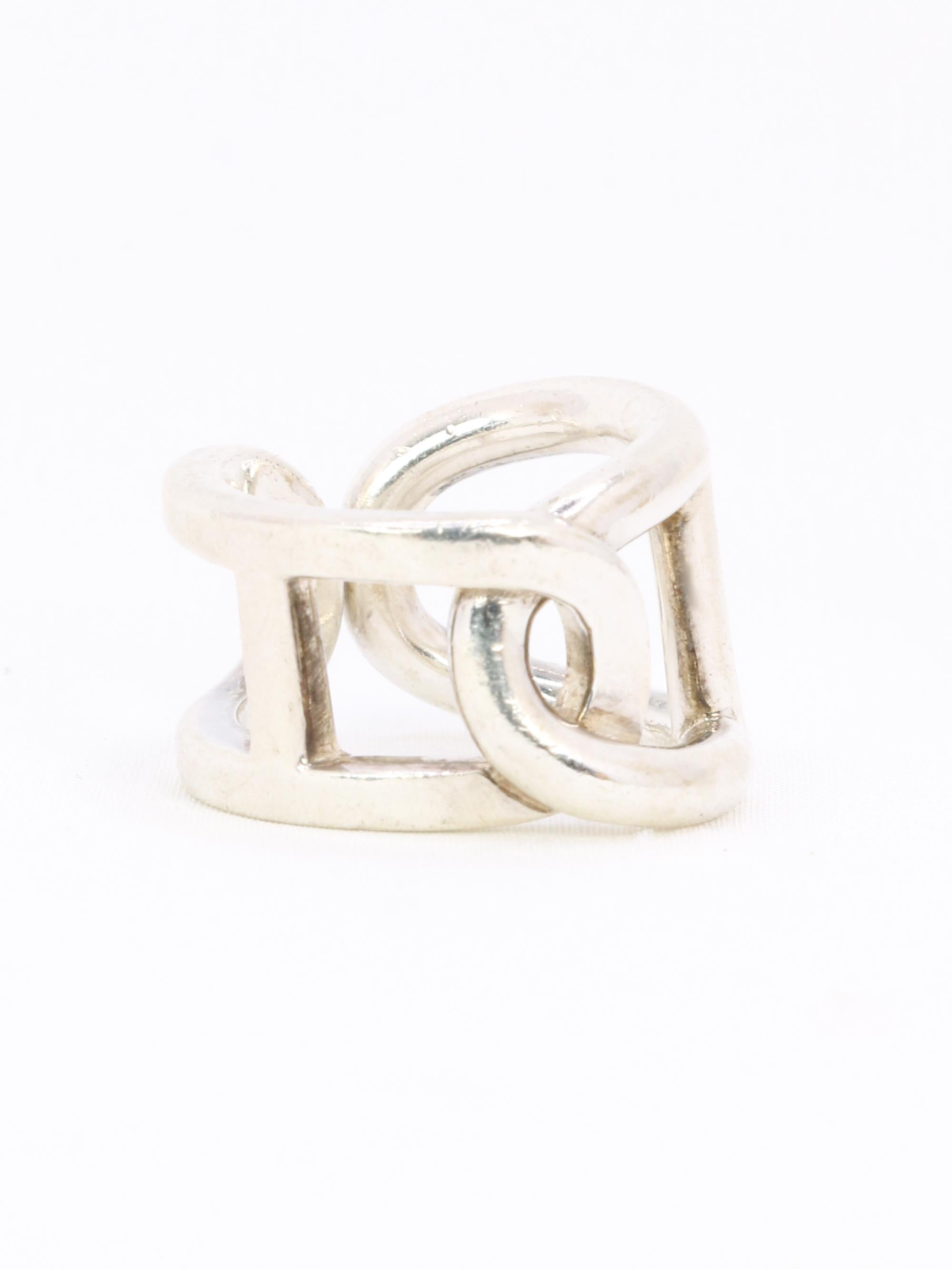 Bague en argent Hermès Cythère en vente 2