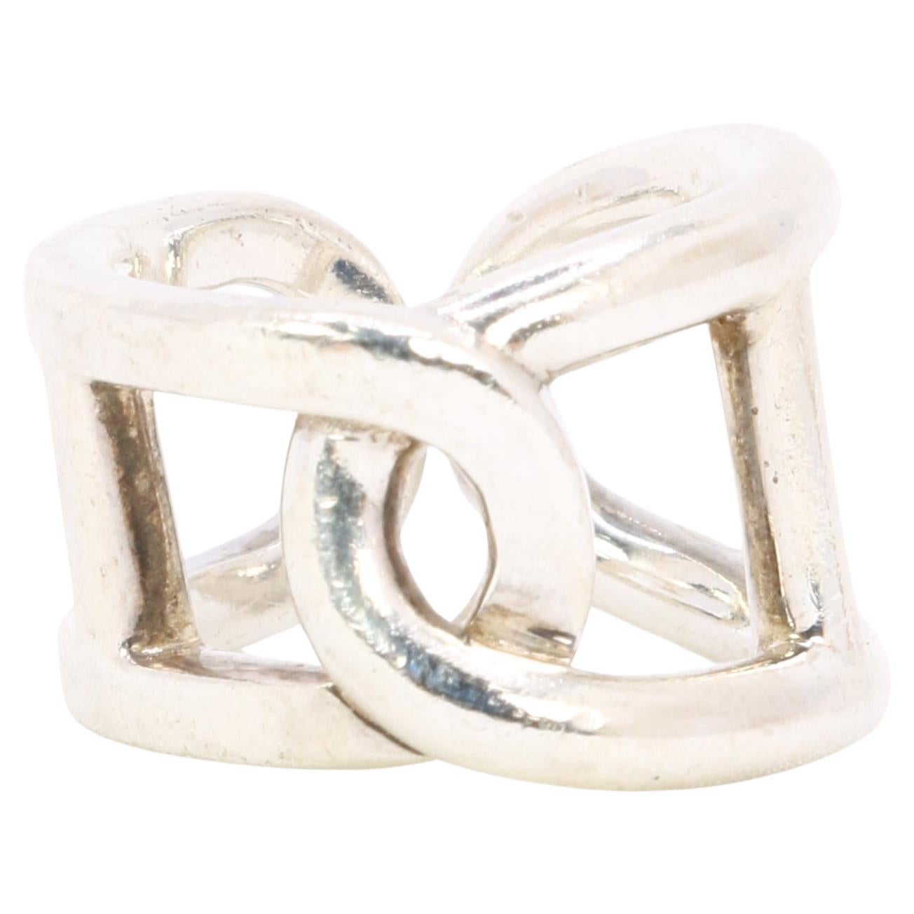 Bague en argent Hermès Cythère en vente