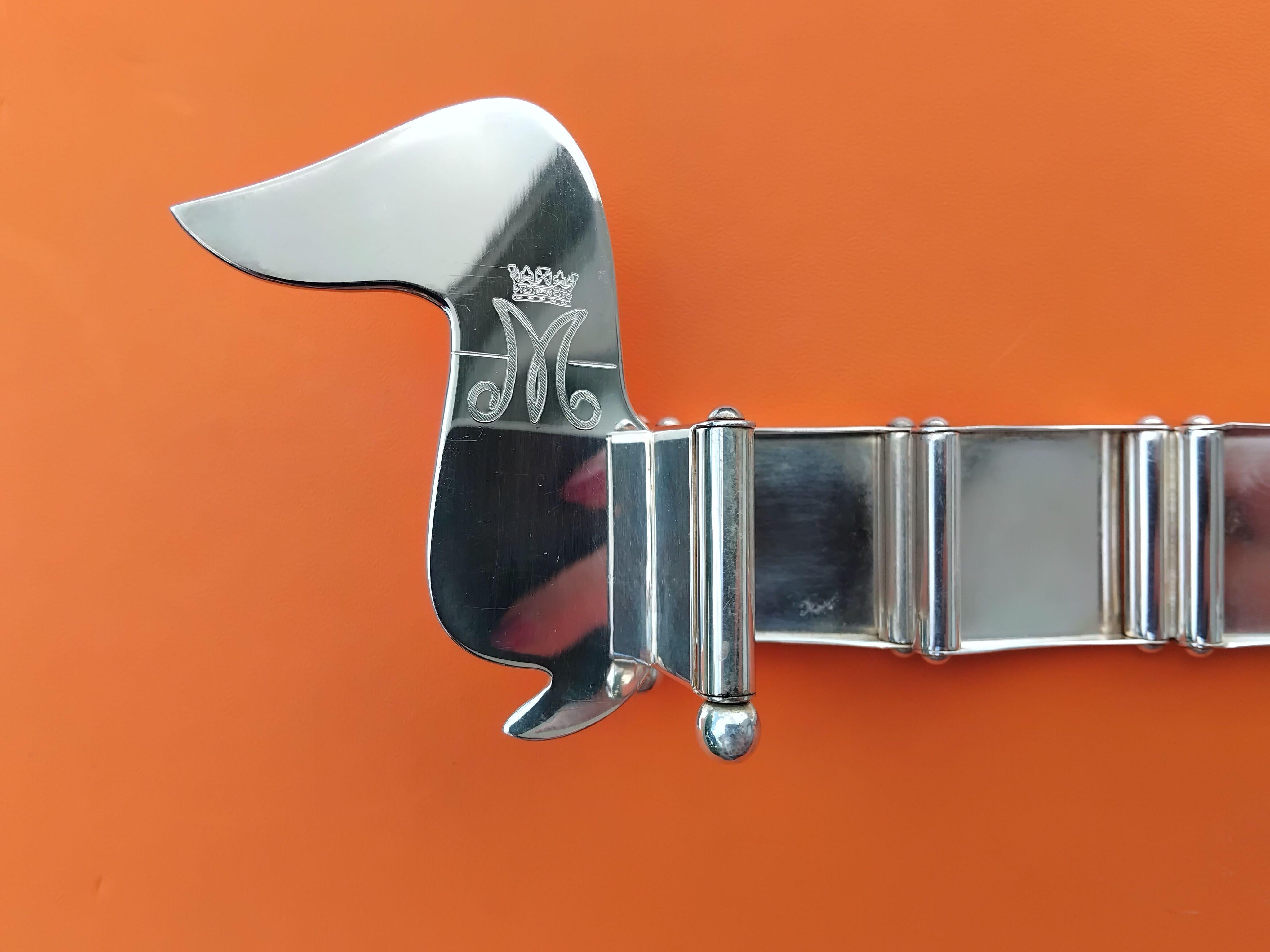 Hermès Teckel Photos Frame Teckell Shaped By Ercuis Silver France Rare 6